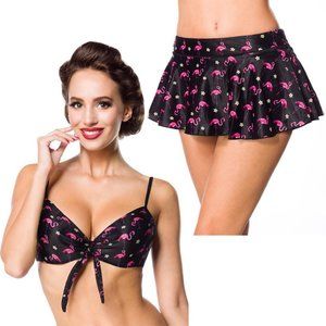 Belsira 2-Piece Swimsuit in Flamingo Print